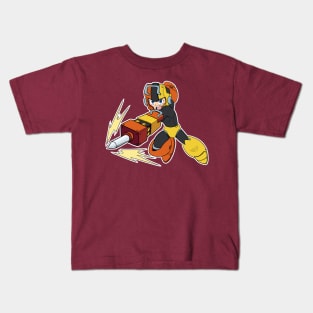 MEGAMAN PILE DRIVER Kids T-Shirt